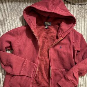 Polo by Ralph Lauren Kids Burgundy Hoodie Jacket